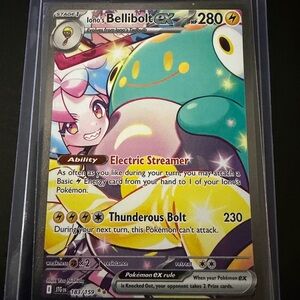 Iono's Bellibolt EX Sir 183/159 SV09 Pokémon TCG Card Journey Together NM